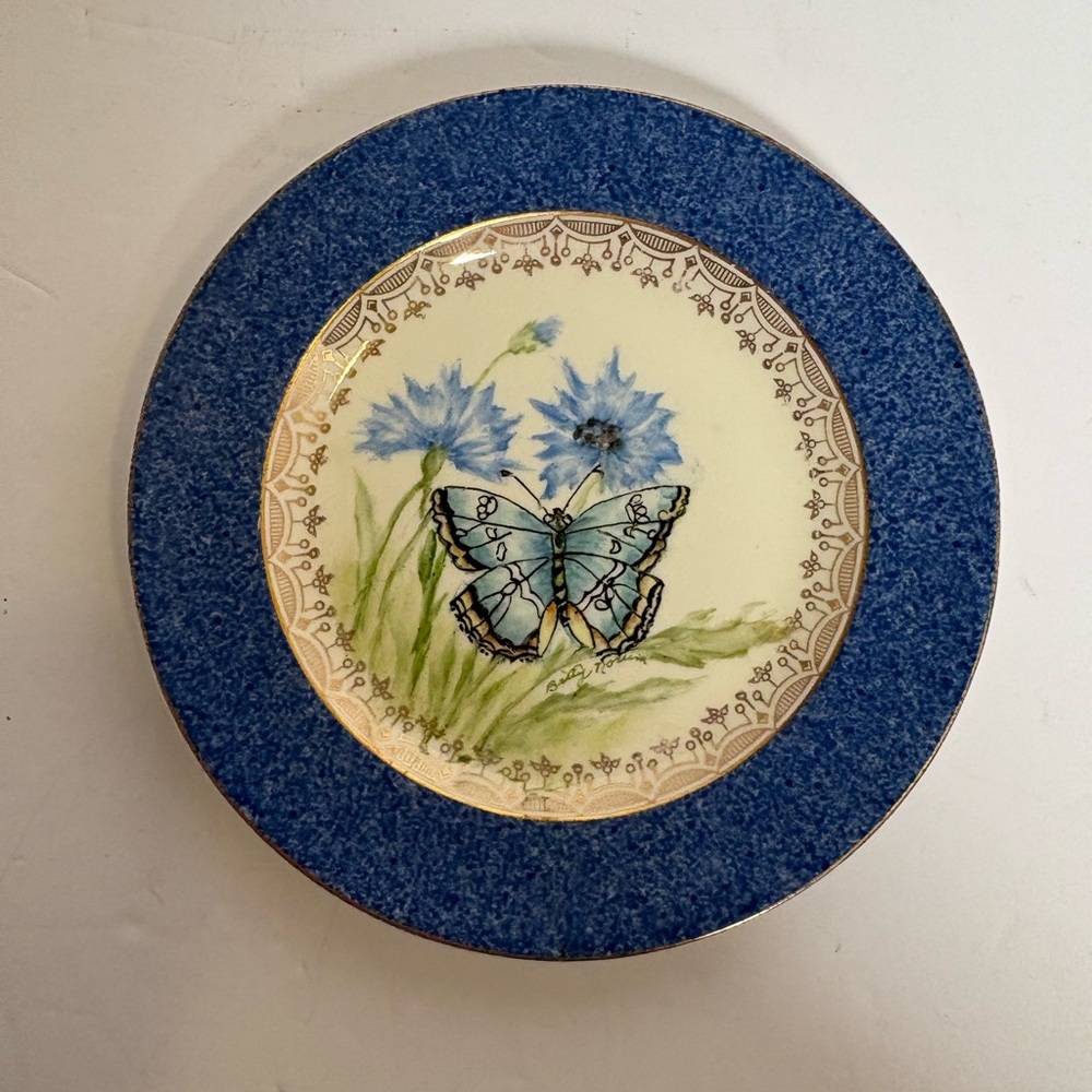 Vintage Steubenville Butterfly Decorative Plate